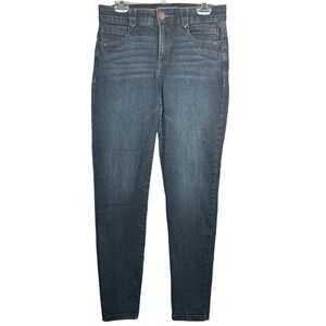 Democracy Womens Ab-Solution Jeans Sz 10 Dark Wash Blue Denim High Rise Stretch